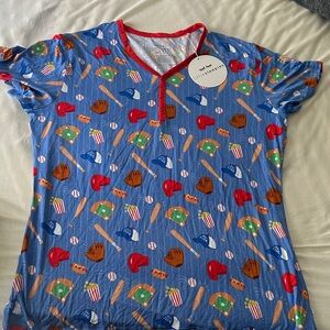 Little Sleepies baseball shirt NWT